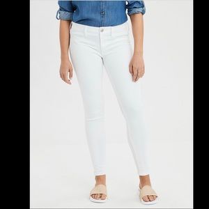 AE Ne(X)t Level Jegging Sparkle White Sz 6